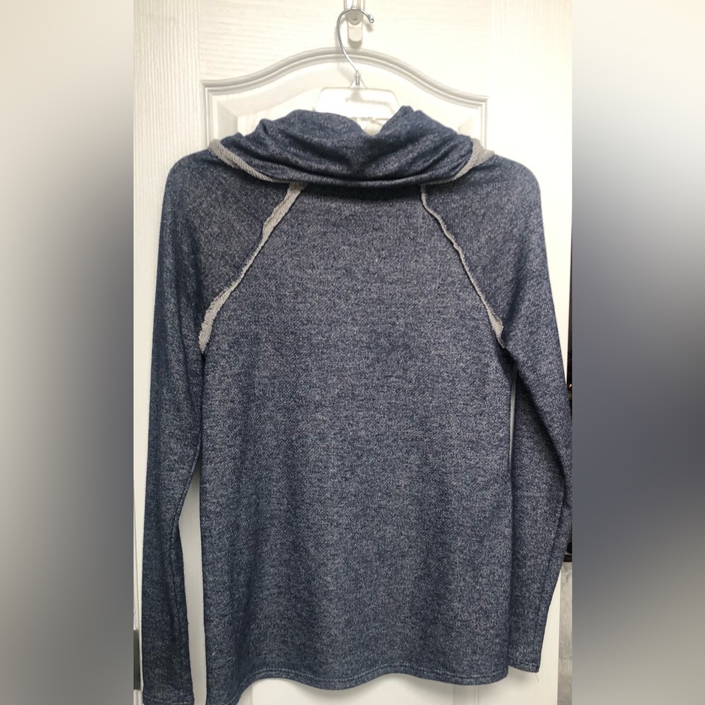 Ladies Denim Blue “12 pm by Mon Ami” Turtleneck Top-Size Medium